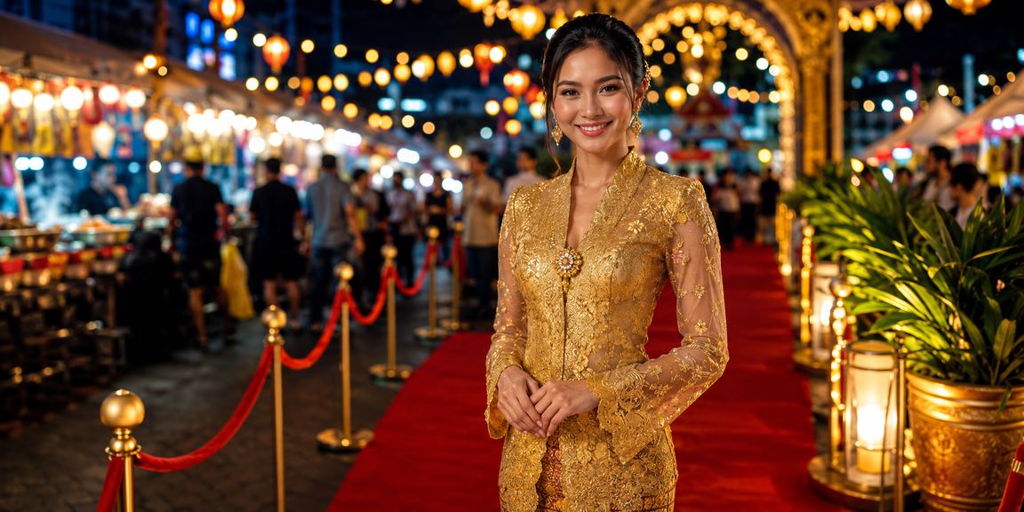 Pengguna berpakaian kebaya di Kuala Lumpur menikmati hiburan kasino dan loteri di platform 990